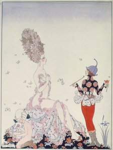 Matka Natura (pióro, tusz i akwarela na papierze) autorstwa Georges Barbier