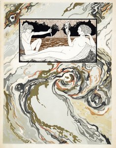 Postacie z komedii, okładka przednia, wyd. 1922 (odbitka szablonowa) autorstwa Georges Barbier