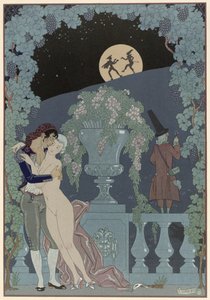 Lalki, ilustracja do „Fetes Galantes” Paula Verlaine