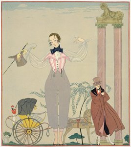 Spotkanie (akwarela na papierze) autorstwa Georges Barbier