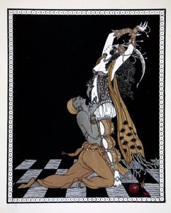 Szeherezada z cyklu „Wzory na tańce Wacława Niżyńskiego” (1889-1950). Georges Barbier (1882-1932), Pochoir Print autorstwa Georges Barbier