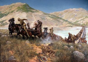 Ostateczne przejście Bullera przez Tugela, luty 1900 autorstwa Georges Bertin Scott