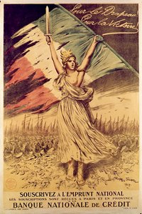Francuski plakat z I wojny światowej zachęcający do zakupu obligacji wojennych, 1917