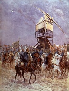 Żołnierze marokańscy we francuskiej armii kolonialnej walczącej we Flandrii autorstwa Georges Bertin Scott