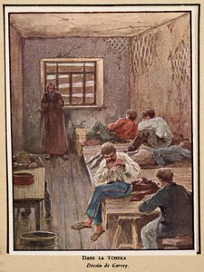 W Czeka; z Histoire des Soviets, pub. 1922 (kolorowa litografia)