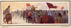 Rewolucja, z Histoire des Soviets, pub. 1922 (kolorowa litografia)