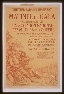 Poranna gala na rzecz Narodowego Stowarzyszenia Upośledzonych Wojną Teatru Sary Bernhardt autorstwa Georges Clairin