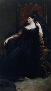 Portret śpiewaczki operowej Gabrielle Krauss 1842-1906, 1883. autorstwa Georges Clairin