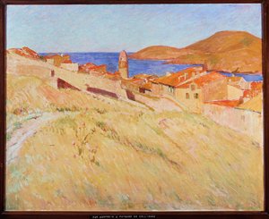 Krajobraz wokół Colliure (obraz na płótnie) autorstwa Georges Daniel de Monfreid