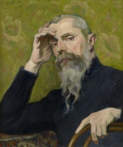 Autoportret, 1905 (olej na papierze, układany na płótnie)
