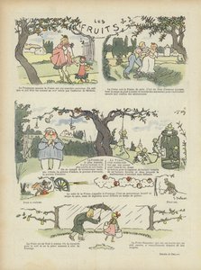 Owoce. Ilustracja do Le Rire autorstwa Georges Delaw
