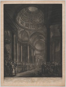 Widok wnętrza św. 1767. autorstwa Georges François Blondel