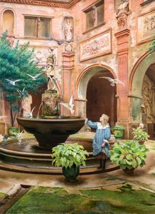 Mały Klasztor Augustynów autorstwa Georges François Castex