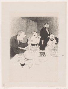 Mannen aan tafel tijdens een diner Jest odznaczony, a przyjaciele oferują mu bankiet (tytuł oryginalny) Wielkie spektakle natury; życie Mr. Any (oryginalny tytuł serii)