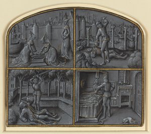 Cztery sceny z legend o Judaszu i Piłacie autorstwa Georges Hurtrel