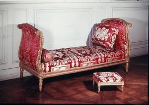 Kanapa Ludwika XVI (1754-93) 1774-91 (drewno i jedwab)
