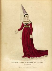 Euryanthe - Gatine, Georges Jacques (1773-1831) - koniec XVIII w. - Akwaforta, akwarela - Kolekcja prywatna autorstwa Georges Jacques Gatine