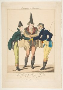 Le Goût du Jour, nr 21: The Incredible Moderns, z Caricatures Parisiennes, ca. 1815.