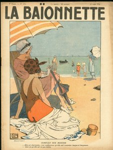 Okładka "La Baionnette", satyryczna en Colours autorstwa Georges Leonnec
