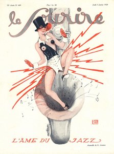 Okładka „Le Sourire”, styczeń 1929 (litografia kolorowa)
