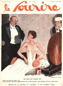 Przednia okładka „Le Sourire”, październik 1929 (litografia kolorowa)