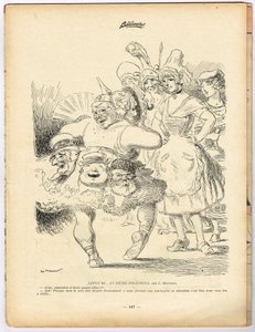 Bagnet, satyryczny w kolorach autorstwa Georges Meunier