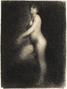 Akt, ok. 1881-1882. autorstwa Georges Pierre Seurat