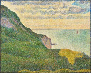 Pejzaż morski w Port-en-Bessin, Normandia, 1888. autorstwa Georges Pierre Seurat