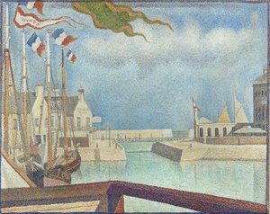 Niedziela w Port-en-Bessin autorstwa Georges Pierre Seurat