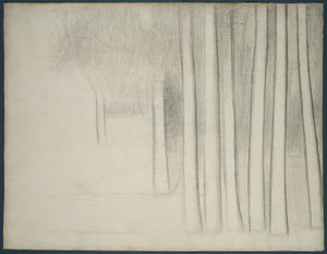 Pnie drzew (studium dla La Grande Jatte) autorstwa Georges Pierre Seurat