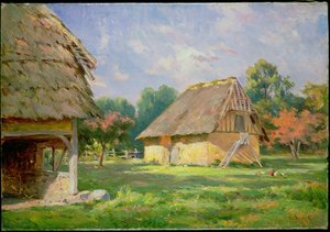Farmy w Normandii autorstwa Georges Serrier