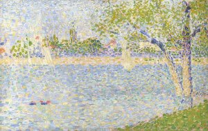 Sekwana widziana z Grande Jatte. 1888 autorstwa Georges Seurat