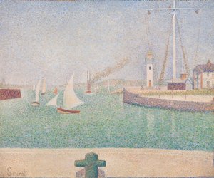 Wejście do portu Honfleur autorstwa Georges Seurat