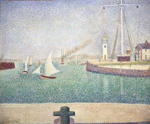 Wejście do portu Honfleur autorstwa Georges Seurat