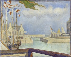Sonntag w Port-en-Bessin (Port-en-Bessin, w niedzielę). 1888 autorstwa Georges Seurat
