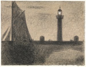 Latarnia morska w Honfleur autorstwa Georges Seurat