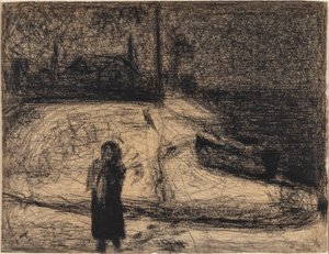 Strefa (poza murami miasta) autorstwa Georges Seurat