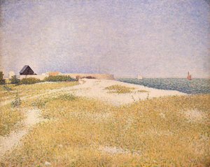 Widok na Fort Samson, 1885 autorstwa Georges Seurat