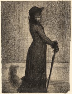 Kobieta na spacerze autorstwa Georges Seurat