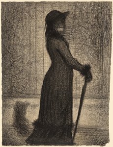 Kobieta spacerująca autorstwa Georges Seurat