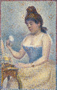 Młoda kobieta pudrująca się autorstwa Georges Seurat