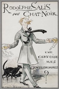 Rodolphe Salis z Czarnym Kotem, ok. 1930 r. 1890. autorstwa Georges Tiret Bognet