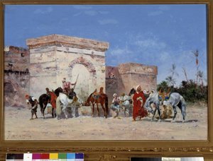Untitled Przerwa ma swoje źródło w oazie na pustyni. Obraz Georgesa Washingtona (1827-1910) Obowiązkowa wzmianka: Kolekcja fundacja szanuje de Provence, Marsylia