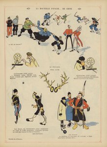 Satyra na wojnę rosyjsko-japońską. Ilustracja do Le Rire
