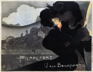 Pierrefort, plakaty i znaczki, 1898 autorstwa Georges de Feure
