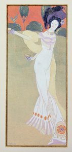 Kobieta karmiąca ptaka autorstwa Georges de Feure