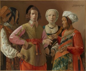 Wróżbita. Prawdopodobnie lata 30-te XVI w. autorstwa Georges de La Tour