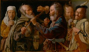 Bójka muzyków autorstwa Georges de La Tour