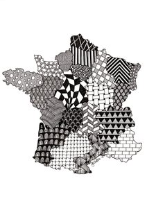 Francja, 2015 (tusz na brystolu)