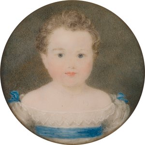 Portret Orlando George Charles Bridgeman, później 3. hrabia Bradford, jako dziecko (1819-1898), ok. 1821-22 (olej i płótno) autorstwa Georgina Viscountess Newport Moncreiff